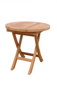 Anderson Teak Bahama 20" Mini Side Round Folding Table - Luxurious Dwelling - Your Luxury Home Product Experts