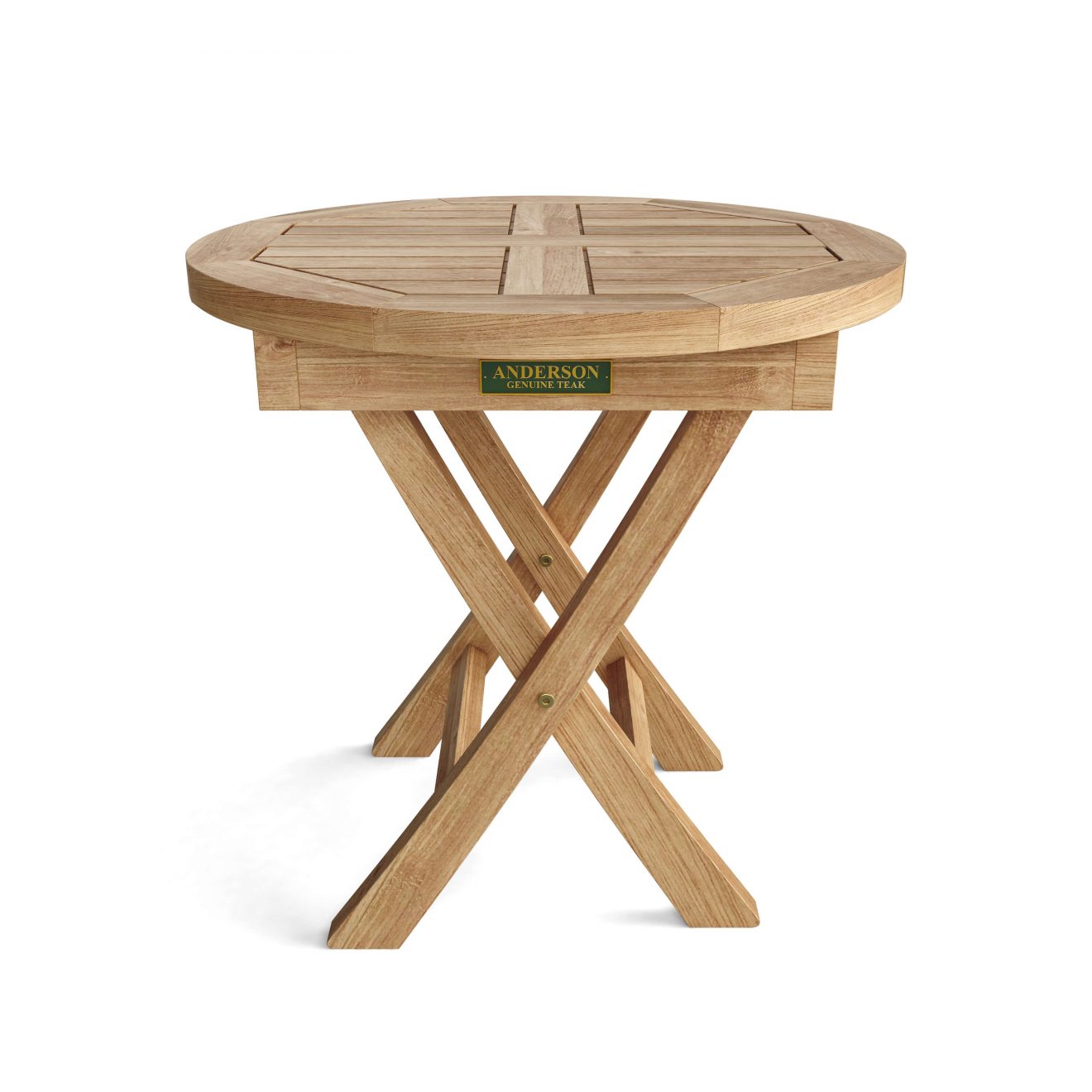 Anderson Teak Bahama 20" Mini Side Round Folding Table - Luxurious Dwelling - Your Luxury Home Product Experts