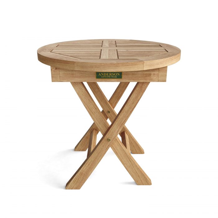 Anderson Teak Bahama 20" Mini Side Round Folding Table - Image 2