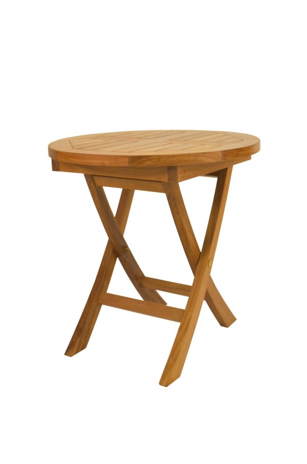 Anderson Teak Bahama 20" Mini Side Round Folding Table - Image 3