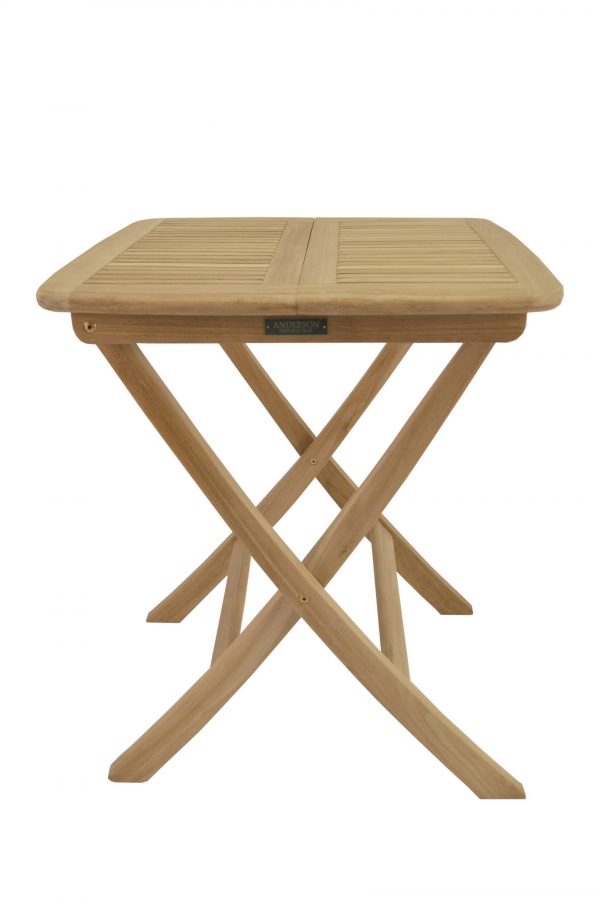 Anderson Teak Windsor 24" Square Picnic Folding Table - Image 1