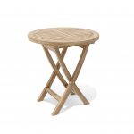 Anderson Teak Bahama 27" Round Bistro Folding Table - Image 2