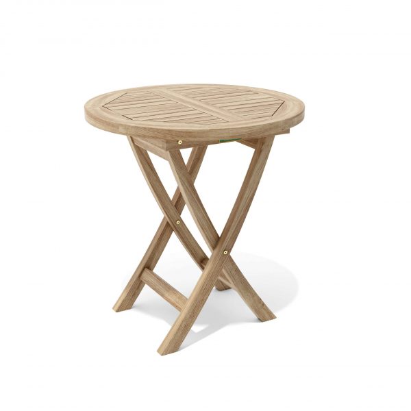 Anderson Teak Bahama 27" Round Bistro Folding Table - Image 2