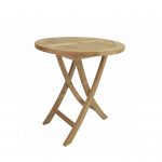 Anderson Teak Bahama 27" Round Bistro Folding Table - Image 4