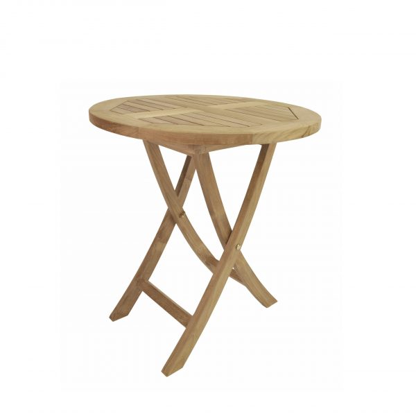 Anderson Teak Bahama 27" Round Bistro Folding Table - Image 4