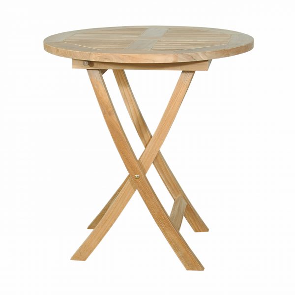 Anderson Teak Bahama 27" Round Bistro Folding Table - Image 5