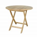 Anderson Teak Windsor 31" Round Picnic Folding Table - Image 4