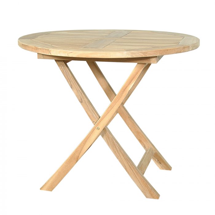 Anderson Teak Bahama 35" Round Bistro Folding Table - Image 2
