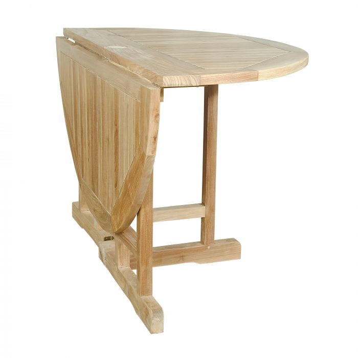 Anderson Teak Butterfly 47" Round Folding Table - Image 2