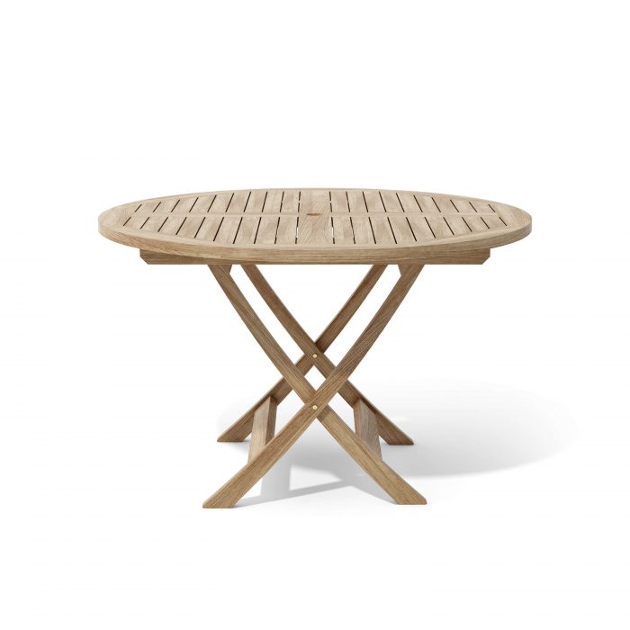 Anderson Teak Bahama 47" Round Folding Table - Image 2