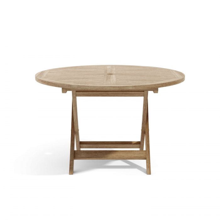 Anderson Teak Bahama 47" Round Folding Table - Image 3