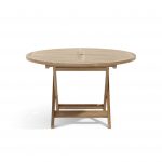 Anderson Teak Bahama 47" Round Folding Table - Image 3