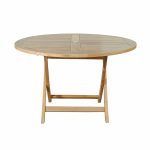 Anderson Teak Bahama 47" Round Folding Table - Luxurious Dwelling - Your Luxury Home Product Experts