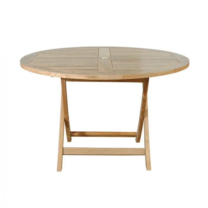 Anderson Teak Bahama 47" Round Folding Table - Image 5