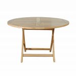 Anderson Teak Bahama 47" Round Folding Table - Image 5