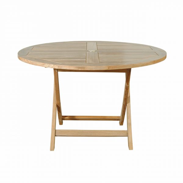 Anderson Teak Bahama 47" Round Folding Table - Image 5