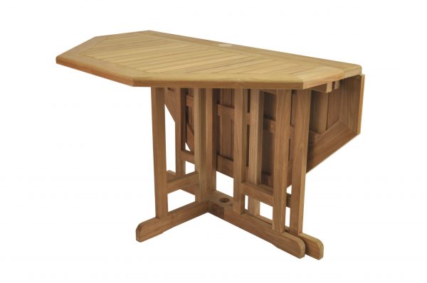 Anderson Teak Butterfly 47" Octagonal FoldingTable - Image 4