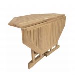 Anderson Teak Butterfly 47" Octagonal FoldingTable - Image 3