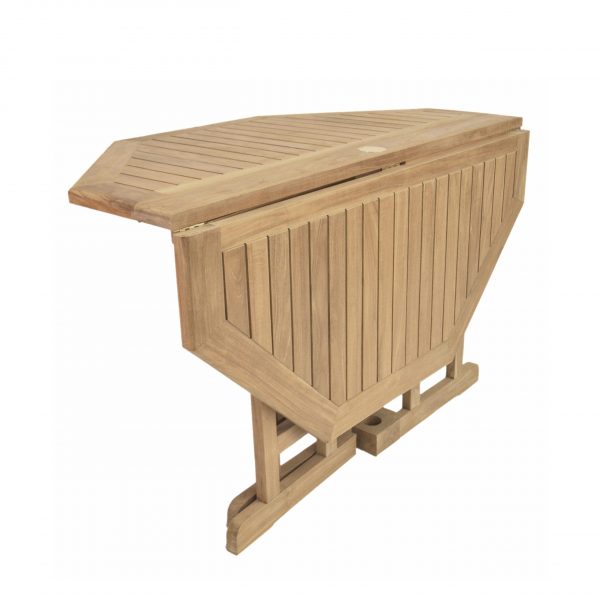 Anderson Teak Butterfly 47" Octagonal FoldingTable - Image 3