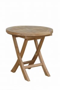 Anderson Teak Montage 20" Round Folding Table - Luxurious Dwelling - Your Luxury Home Product Experts