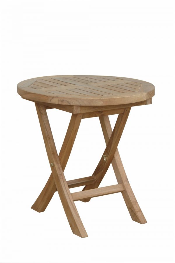Anderson Teak Montage 20" Round Folding Table - Image 2