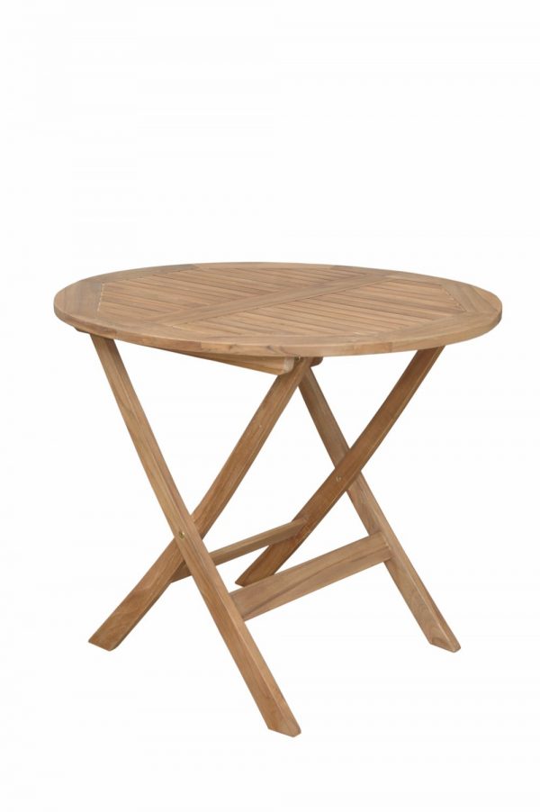 Anderson Teak Chester 32" Round Folding Picnic Table - Image 2