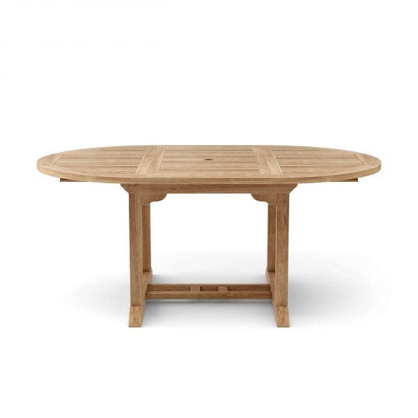 Anderson Teak Bahama 71" Oval Extension Table Extra Thick Wood - Image 4