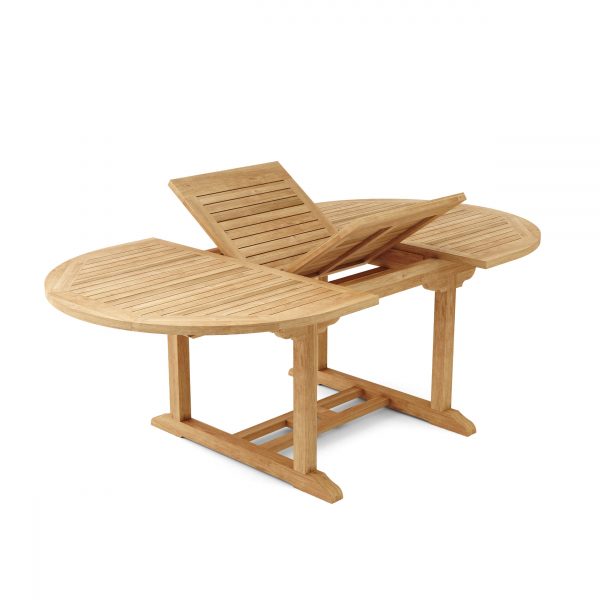 Anderson Teak Bahama 87" Oval Extension Table Extra Thick Wood - Image 2