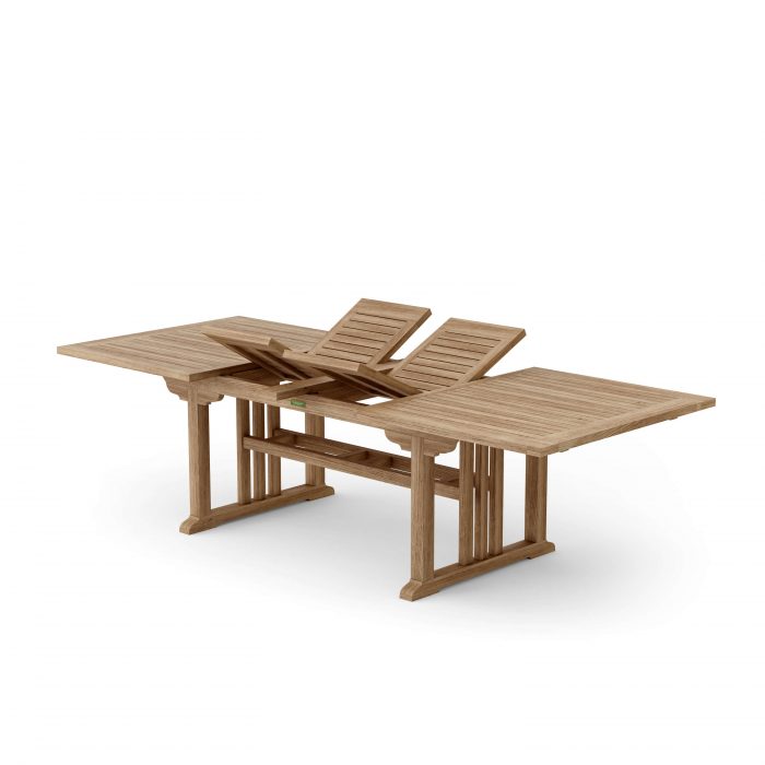 Anderson Teak Sahara 106" Rectangular Double Ext. Table - Image 4