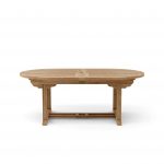 Anderson Teak Bahama 117" Oval Extension Table w/ Double Extensions - Image 4