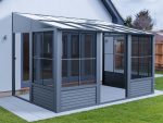 Gazebo Penguin - Florence - Wall Mounted Solarium 10x12 Polycarbonate Roof - Luxurious Dwelling - Your Luxury Home Product Experts