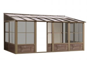 Gazebo Penguin - Florence - Wall Mounted Solarium 8x16 Polycarbonate Roof - Luxurious Dwelling - Your Luxury Home Product Experts