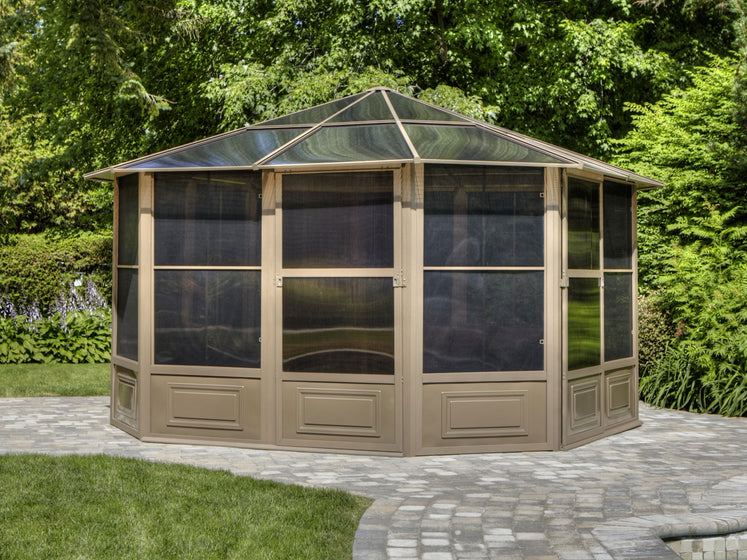 Gazebo Penguin - Florence - Solarium 12x12 Polycarbonate Roof - Luxurious Dwelling - Your Luxury Home Product Experts