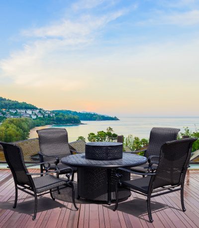 Windermore Outdoor Table with gas firepit