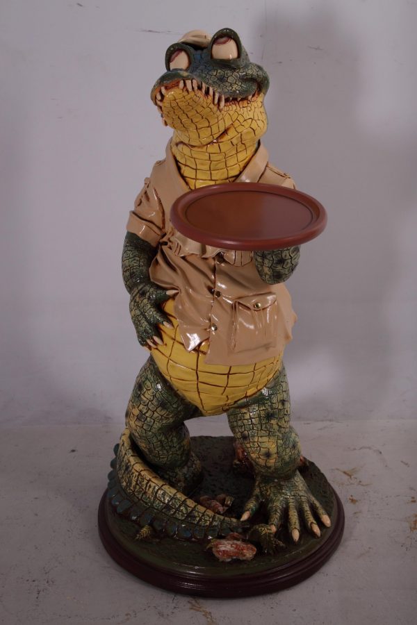 Crocodile Butler with Tray 39" - Image 1