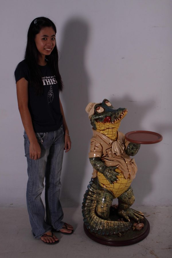 Crocodile Butler with Tray 39" - Image 3