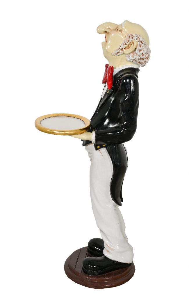 Uppity Connoisseur Butler with Tray 37 Inch Tall - Image 3