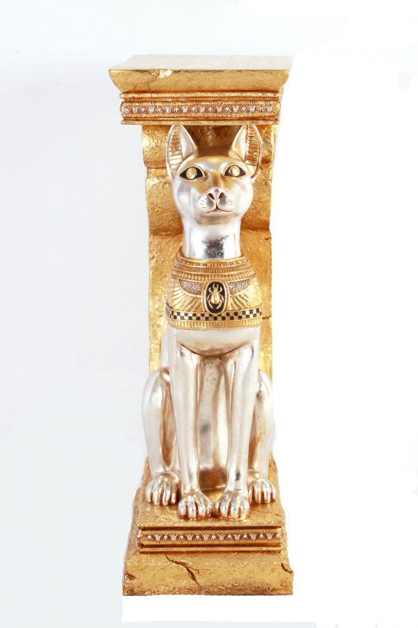 Egyptian Cat Pedestal - Image 1