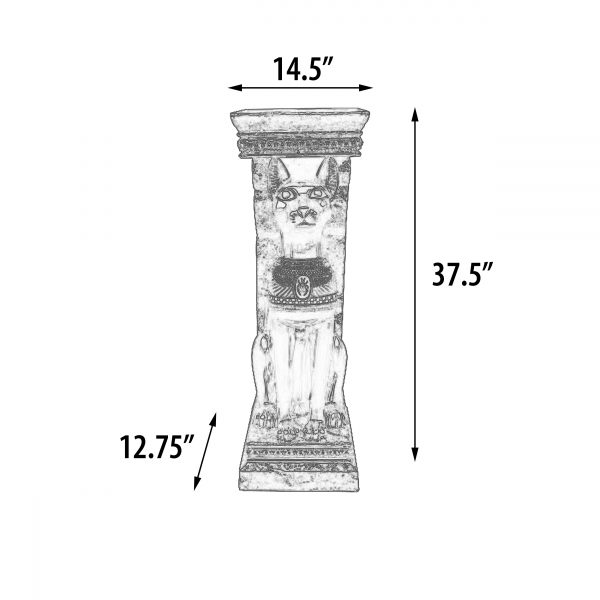 Egyptian Cat Pedestal - Image 4