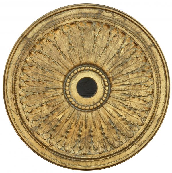 Classic Petite Gilt Chandelier Ceiling Medallion 28 Inch Dia - Image 2