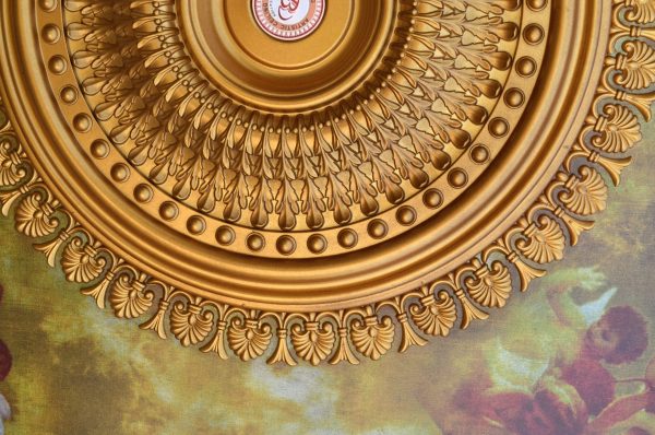 Classical Large Oval Chandelier Ceiling Medallion 79 inches - Image 2