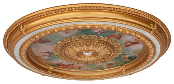 Cherub Sky Round Chandelier Ceiling Medallion 47 - Image 2