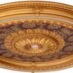 Brocade Round Chandelier Ceiling Medallion 47 - Image 2