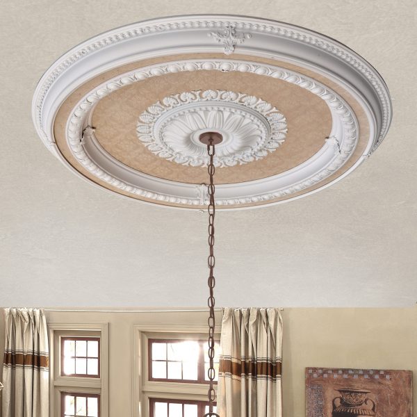 Blanco Round Chandelier Ceiling Medallion 47 - Image 1