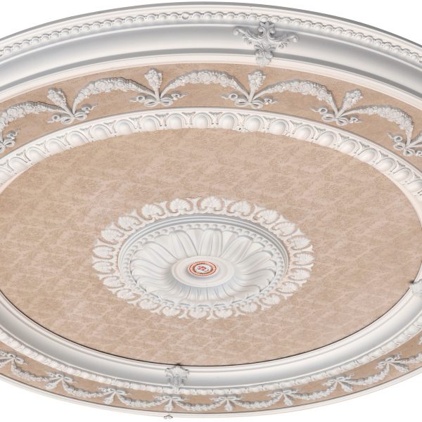 Blanco Wreath Round Chandelier Ceiling Medallion 63 - Image 2
