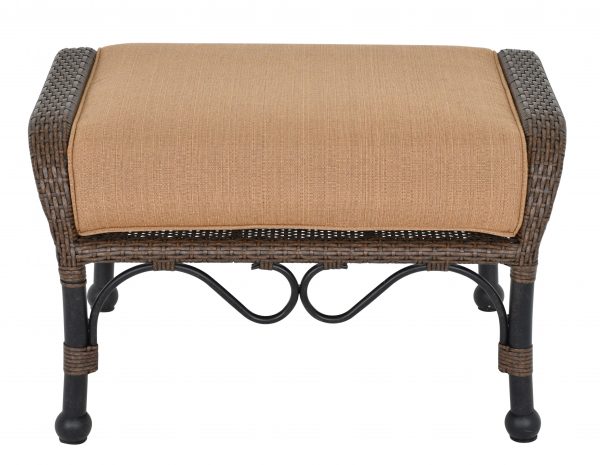Grand Bonaire Weave Outdoor Ottoman - Image 2