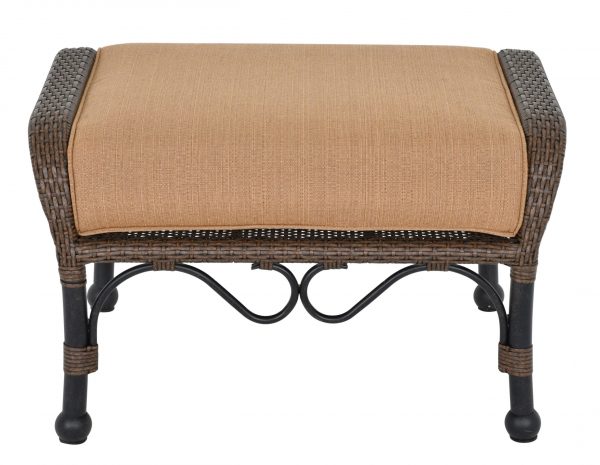 Grand Bonaire Weave Outdoor Ottoman - Image 2