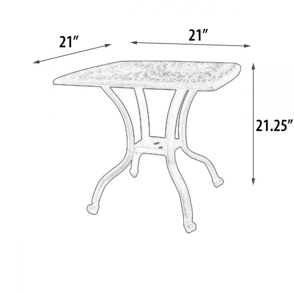 Grand Bonaire Weave Outdoor Side Table - Image 4