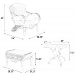 Grand Bonaire Weave Outdoor Club Chair Set of 5 - Image 4