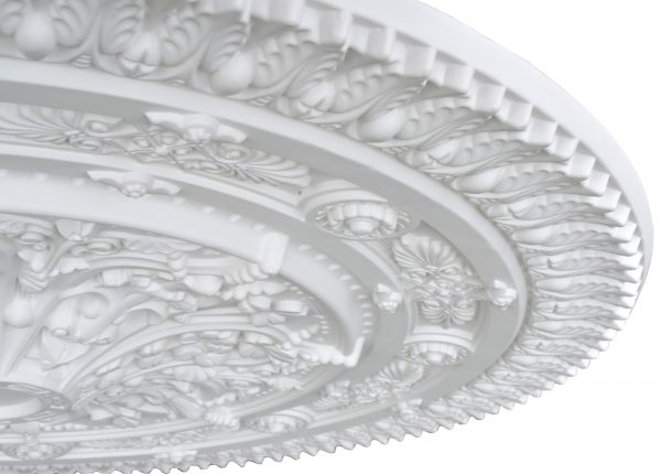 Classic White Round Ceiling Medallion 37 Inch Dia - Image 2